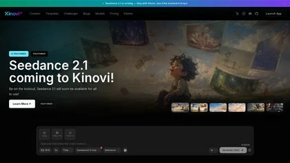 Kinovi AI website image