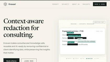 Knovari AI website image