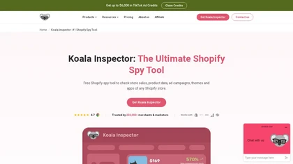 Koala Inspector website image