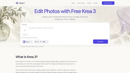 Krea-3.net website image