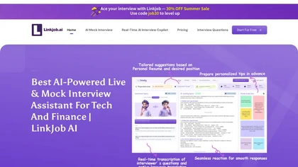 Linkjob.ai website image