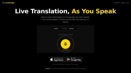 LiveLingo website image