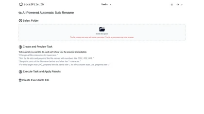 LocalFile.io website image