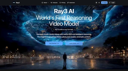 Luma Ray3 website image