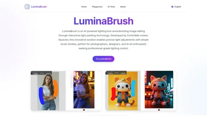 LuminaBrush website image