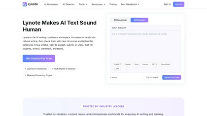 Lynote website image