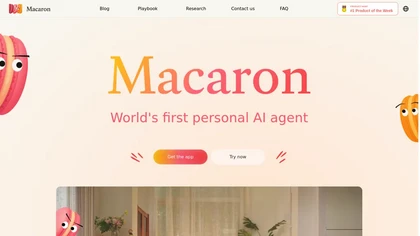 Macaron AI website image