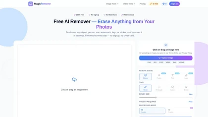 MagicRemover website image