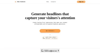 Make Headline website image