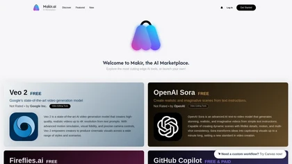 Makir.ai website image