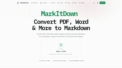 MarkItDown website image