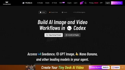 Media.io MCP website image
