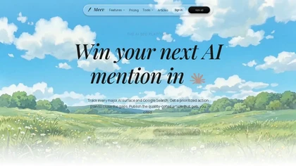 Meev AI website image