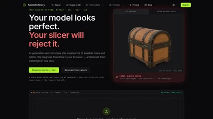 Meshrefinery website image