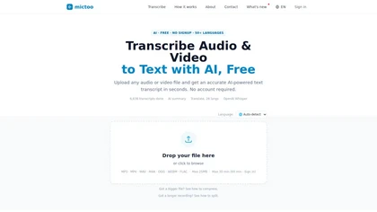 Mictoo website image