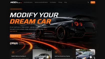 MODcar.ai website image