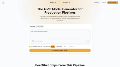 ModelGenerator website image