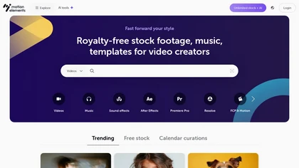 MotionElements website image