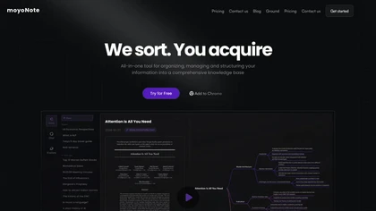 moyoNote website image