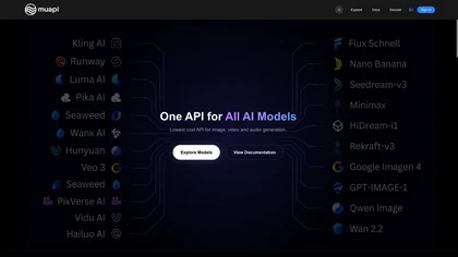 MuAPI website image