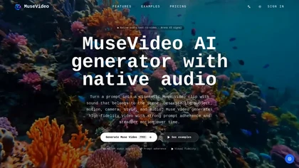 muse-video.ai website image