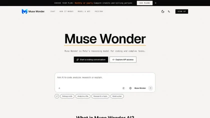 Muse Wonder website image