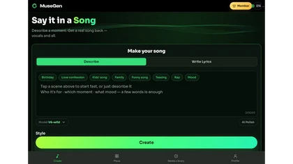 MuseGen website image