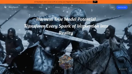 Musespark AI website image