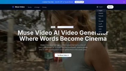 MuseVideo.art website image