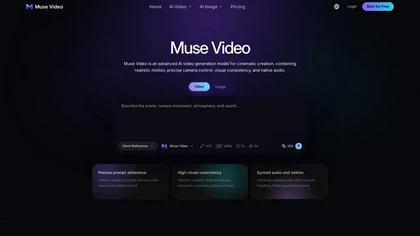 Muse Video website image
