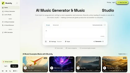 Musiclly website image