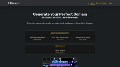 nametly website image
