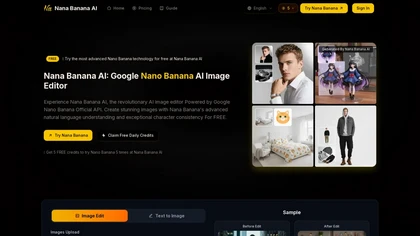 Nana Banana AI website image