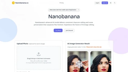 Nanobanana.co website image