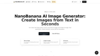 NanoBanana.com website image