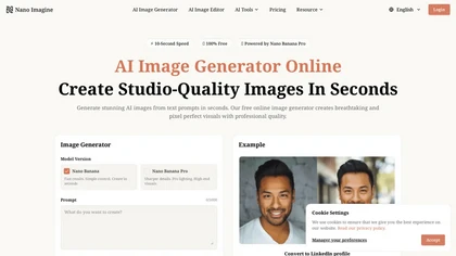 Nano Imagine website image