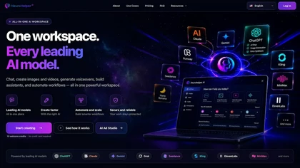 Neurohelper AI website image