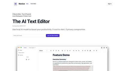 Novice Beta website image
