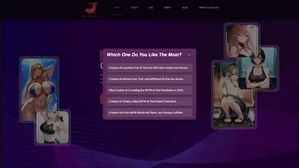NSFW Character AI website image