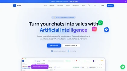 Nubot website image