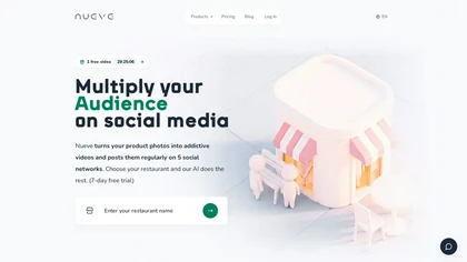 Nueve website image