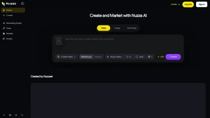 Nuzza AI website image