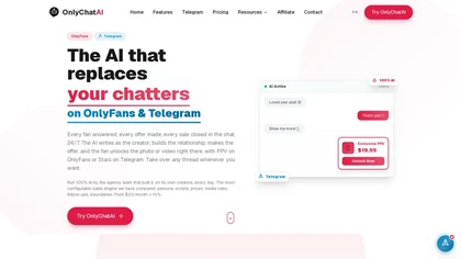 OnlyChatAI website image