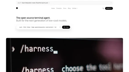 OpenInterpreter website image