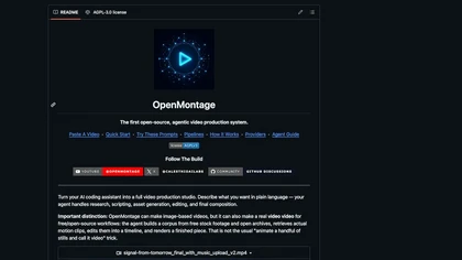 OpenMontage website image