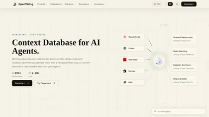 OpenViking AI website image
