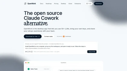Openwork website image