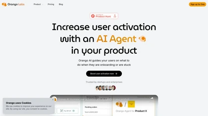 Orango AI website image
