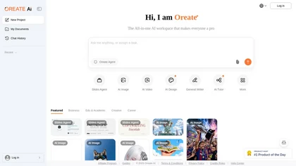 Oreate AI website image