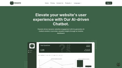 Passisto Online website image